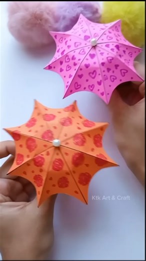 rashi sharma on Instagram: "Diy a cute little paper craft umbrella"