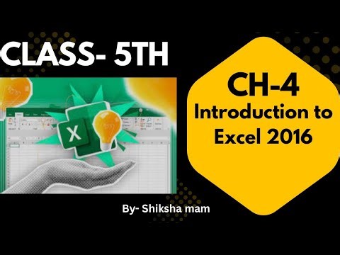 Topic- Excel 2016 window- Title bar, Ribbon, Cell, Cell address, row &column etc. #computer #tutor