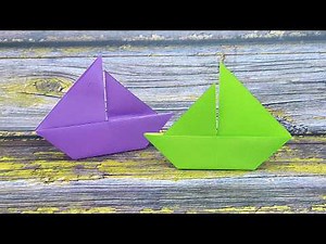 How to Make an Easy Origami Sailboat | Quick and Easy Origami Sailboat Toy