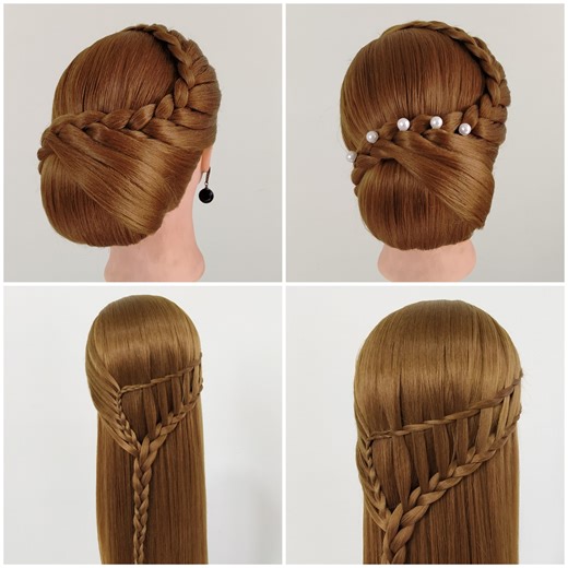 286K views · 12K reactions | Easy to Wear Bun and Braid Hairstyles | Fashion & Beauty | Facebook