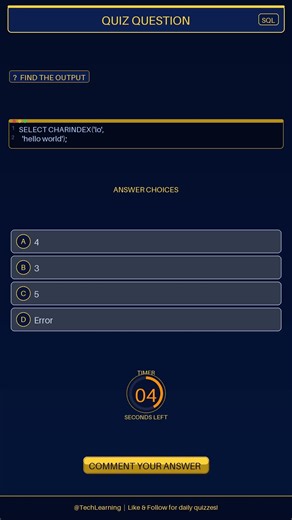 Can You Find the Output? SQL Quiz #Shorts