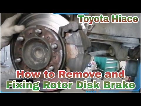 How to Remove & Fixing Rotor Disk Brake Toyota Hiace