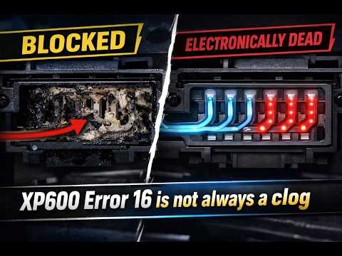 Why your XP600 Print head brings error 16 During Nozzle test Print Alone and other XP600 issues.