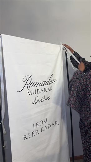 Ramadan Kareem from my family to yours 💌 I pray we all reach Ramadan in good health & open hearts. 💞 Sign from @LaCasaDeBombas ##ramadandecor##ramadantable##ramadankareem