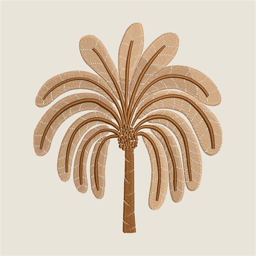 Boho Palm Tree Machine Embroidery Design – Minimal Palm Pattern (6 Sizes, Instant Download) - Etsy
