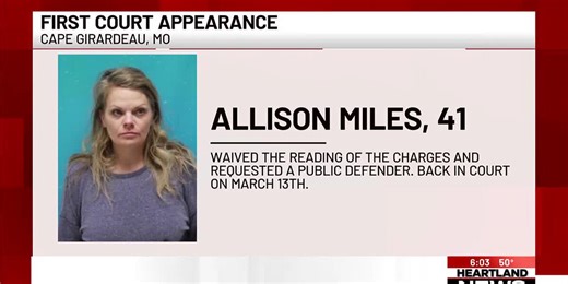 Allison Miles makes first court appearance