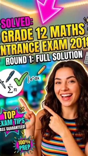 Grade 12 Maths Entrance Exam EUEE 2018 Round one