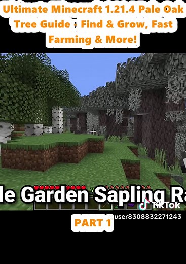 Guía Definitiva del Árbol de Roble Pálido en Minecraft 1.21.4