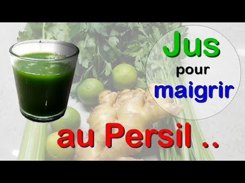 Jus pour Maigrir - Persil, Citron, Céleri & Gingembre - Recette Brûle-Graisse