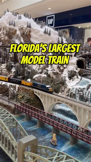 Cityonadime | Discover Things to Do on Instagram: "🎡 Florida’s largest model train display is available to be experienced free of charge at the @aventuramall in Miami. The details are absolutely amazing! #holidays #miami #florida"