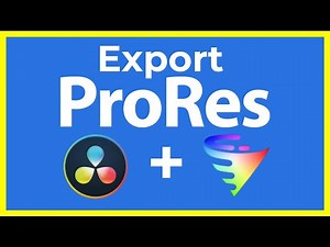 How to export PRORES in Davinci Resolve Studio - Update