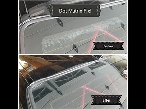 Window Tinting DOT MATRIX FIX!