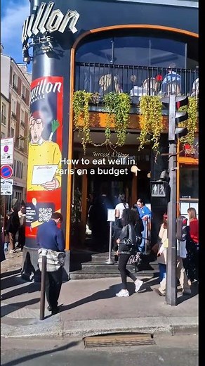 Paris Top Tip: How to eat well in Paris on a budget 👇🏻#paris #tasteofparis #travel #flavorsofparis