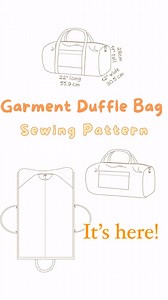 Cayden Naughton on Instagram: "The Garment Duffle Bag sewing pattern is here! I am so excited to share this pattern with all of you 🤗 This bag in the video was my very first version! The pattern and instructions have come such a long way since. Thank you to my amazing testers for making sure this pattern is as good as it could possibly be! You can find this sewing pattern via the 🔗 on my profile 🥰 I can’t wait to see your version and where you take this rad bag! ✈️ 🚤 🚙 #garmentdufflepattern