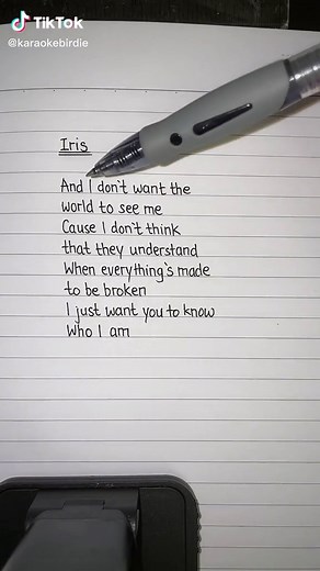 Sing Along to 'Iris' by Goo Goo Dolls with Karaoke Lyrics