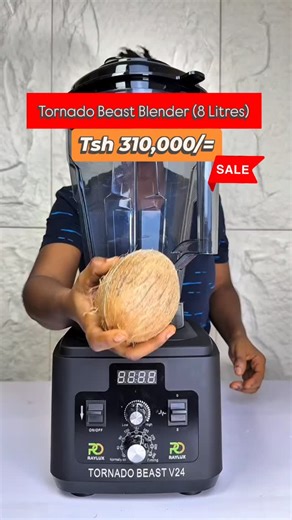 doto.kitchen.equipment on Instagram: "🛡️ TORNADO BLENDER: TZS 310,000/= ♦️SALE ♦️SALE ♦️SALE ♦️SALE ✅ Blender ya kibiashara. INASAGA KILA KITUU!, ✅ Inasaga vitu laini na vigumu, vikavu na vya unyevu. ✅ Inasaga; -Nafaka -Matunda -Mizizi -Mbegu -Mboga Mboga -Viungo etc ✅ Capacity/ Ujazo: 8 Litres ✅ Power: 3,000 watts * Engine Pure Copper 9860 with overheating protection * 8 Litres unbreakable Jar with 8 dynamic Japan stainless steel blades and vented lid cap * 800ml Jar * 1 tamper * 1 user manual