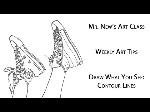 How to Draw What You See - Contour Lines Step by Step - Weekly Art Lessons Vol. 05