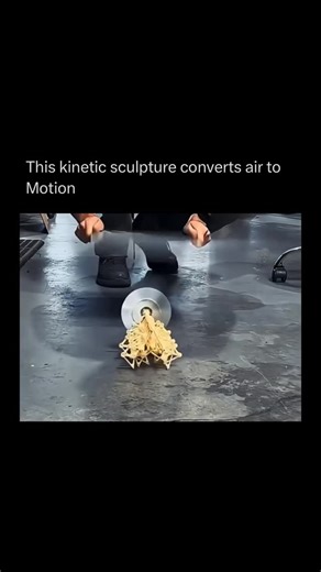 Physics Uncovered on Instagram: "The Strandbeest is a wind powered walking sculpture created by Dutch artist and engineer Theo Jansen. Built from lightweight plastic tubes, bottles, and fabric, these large kinetic creatures move across beaches using only wind captured in sail like structures. Their legs are based on a carefully calculated mechanical linkage called the Jansen mechanism, which converts circular motion into a smooth walking gait. Strandbeests can sense their environment in simple w