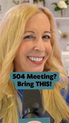 504 Meeting? Bring THIS!