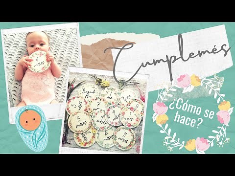 Cómo hacer un CUMPLEMESES para tu bebé - MUY FÁCIL