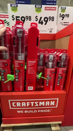 4.1K views · 70 reactions |  LOWE’S Clearance On CRAFTSMAN Micrometer Torque Wrenches! 1/2” & 3/8”! #masteringmayhem #tools #handtools #lowes #loweshomeimprovement #mecahnics #craftsmantools #craftsman #torquewrench #torquemeter #clearancesale #clearance #clearancefinds #clearancedeals #clearancehunter #memorialdaysales #memorialday2022 #memorialdayweekend #salesalesale #sales #discountoffer #fyp | Mastering Mayhem | Facebook