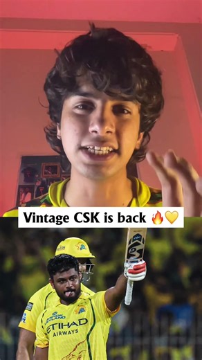 CSK’s today’s performance. Give us nostalgia of vintage CSK💛