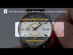 How To Setting Orient Multi Year Calendar Watch