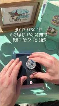 Handmade layered stamp☀️🌴