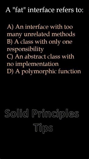 SOLID Principles Q&A (Q39) | Software Design Made Simple #shorts #solidprinciples