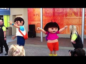 Dora the Explorer and Diego dancing to If You're Happy and You Know It