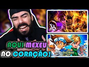 REACT - Blxck - Coral da Agonia (William Afton) / Guyomi - Amizade & Coragem Ft ‪@Chrono0‬ (Digimon)