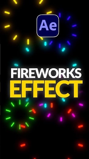 Fireworks effect | After effects tutorial | #aftereffects #tutorial