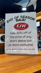 Just what you needed… SALE items! Along with our 50% off racks, we have added ALL short sleeve items 30% off for a limited time! Come shop our End Of Season Sale! | EJW Outdoors