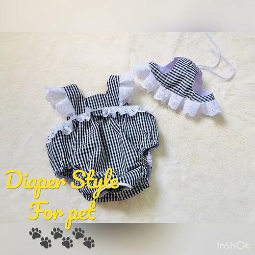 Diaper Style 🐾/petwear /petclothes /sewing diapers for pet 🐾💕🐶