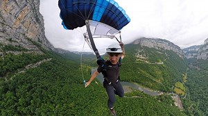 This 360 VR BASE jump is pure chaos on a sphere