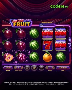 🍉🍊 ¡En Codere.mx las frutas han enloquecido y valen más para ti! Regístrate para jugar 💰 | Codere