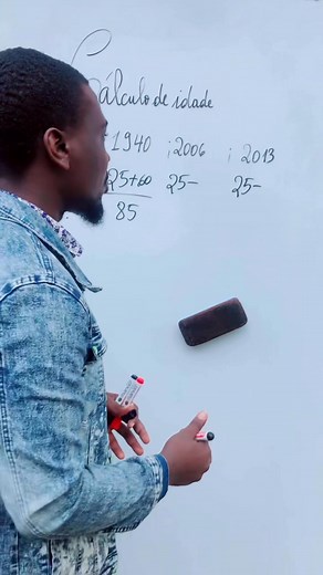 Veja como é fácil calcular a idade que uma pessoa tem em apenas 1 minuto ❤️🫂 | Matemática com Prof. Nsingi