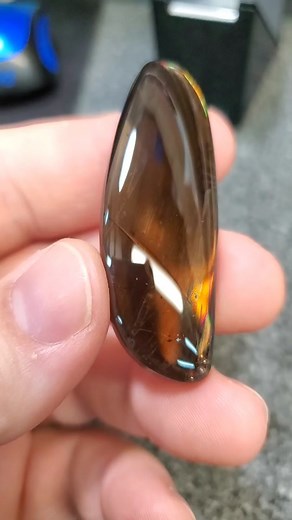 Fire Obsidian is the rarest variety of natural volcanic glass. Only found in Oregon but is heavily claimed up as of now. This particular material is rarer than most opals and rivals their beauty.