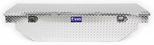 UWS Truck Bed Toolbox - Crossover Style - Single Lid Series - 7.6 cu ft - Bright Aluminum UWS Truck