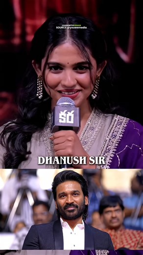 DHANUSH😱 Gets HUGE Praise From MAMITHA BAIJU | Kara Pre Release Event