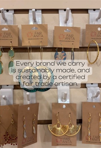 From earrings to bracelets, we have them! Whether you’re looking for yourself or a loved one, we have the perfect next addition to one’s dream collection. @Fair Anita @Starfish Project #jewlery #glenellyn #earrings #necklace #sustainablefashion #fairtrade #artisanmade #artisangoods #local #smallbusiness #shopsmall #glenellynfairtrade #wheaton #chicagosuburbs #lombard #illinois