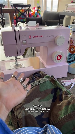 Day one with my brand new Singer sewing machine!!! #Singer #Sewing #SewingMachine #SewingTikTok