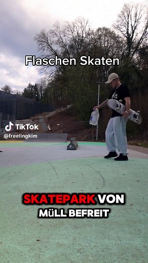 Skateboard-Trick: Ollie über Flasche & Torwart-Challenge