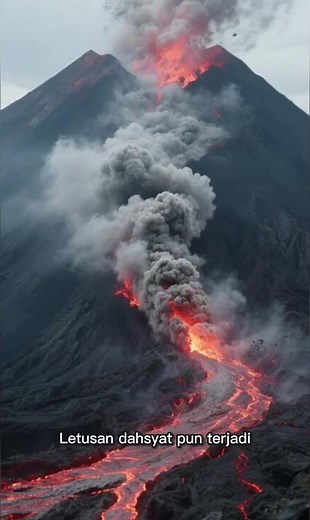 The story of the eruption of Mount Merapi