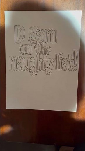 D Sam on the naughty list! Logo #artdrawing #dsam