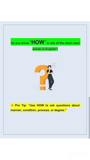 HOW❓❔😮 The Most Powerful Question Word🔑🧠💫