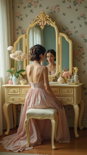 Reflections Through Time: Vanity Mirror Moments from the 40s to 2000s⁠ ⁠ Step up to the mirror and watch beauty evolve through the decades—from the elegance of the 1940s to the bold flair of the 2000s. Hairstyles, makeup, and attitude all change, but the magic of the vanity mirror remains timeless.⁠ ⁠ #VintageBeauty #ThroughTheDecades #RetroMakeup #TimelessStyle #ReflectionsOfGlamour | Vintage Memories 66