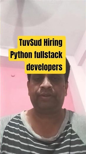 Python Full Stack Developer Jobs | TÜV SÜD Hiring in India