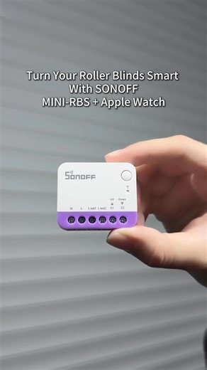 ⌚🪟 Control Your Roller Shutters with Apple Watch Gestures 🎬See how easy it is to control your roller shutters using Apple Watch gestures with SONOFF MINI-RBS. 🔎In this tutorial, we’ll show you how to: 📲 Pair MINI-RBS with Apple Home ⚙️ Set up automation in the Apple Home app ✋ Control your roller shutters using Apple Watch hand gestures ✨ No phone. No buttons. Just a gesture. 👋Smart roller shutters control, right from your wrist. 🛒 MINI-RBS: https://tr.ee/A3OBsl #SONOFF #Sonoff_Global #MIN
