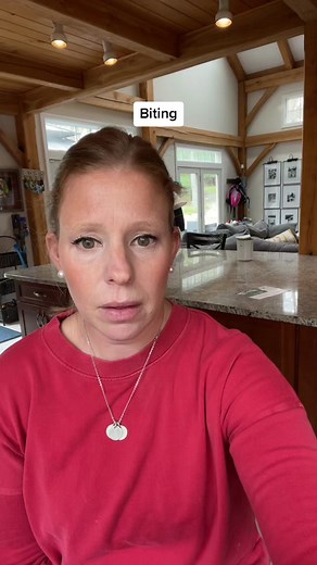 Toddlers biting is a completely age appropriate behavior. That being said, we still want to respond consistnetly and appropriately to help decrease the biting. Here are a few parenting tips to handle biting. #biting #toddler #kids #parenting #parentingtips #parents #responding #toddlerbehavior